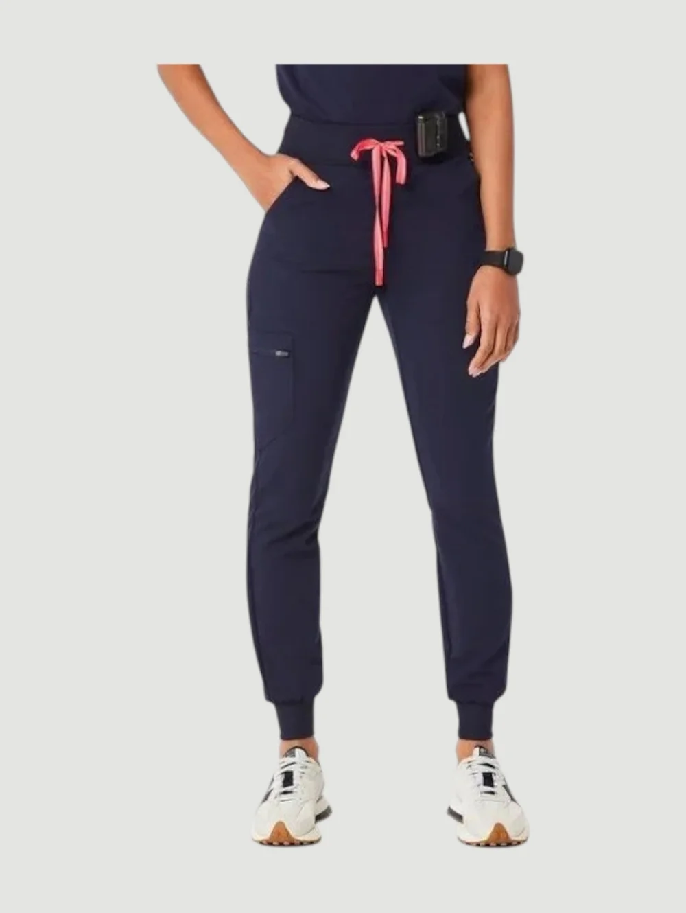 Figs Navy High Waisted Zamora Jogger - Picture 1 of 5